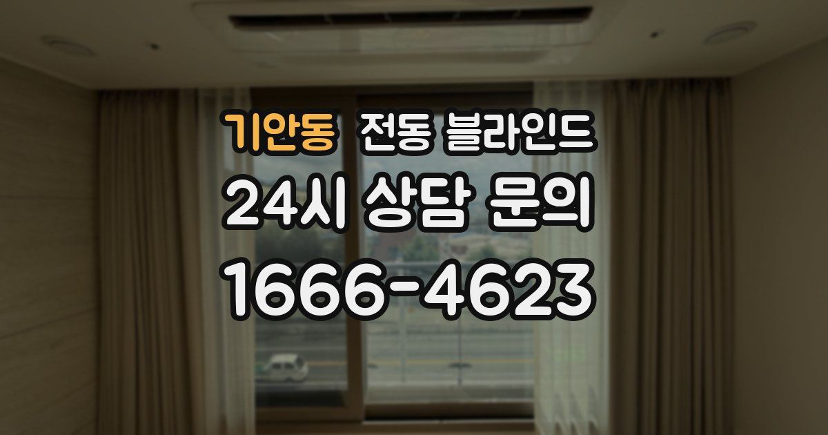 기안동 전동 블라인드