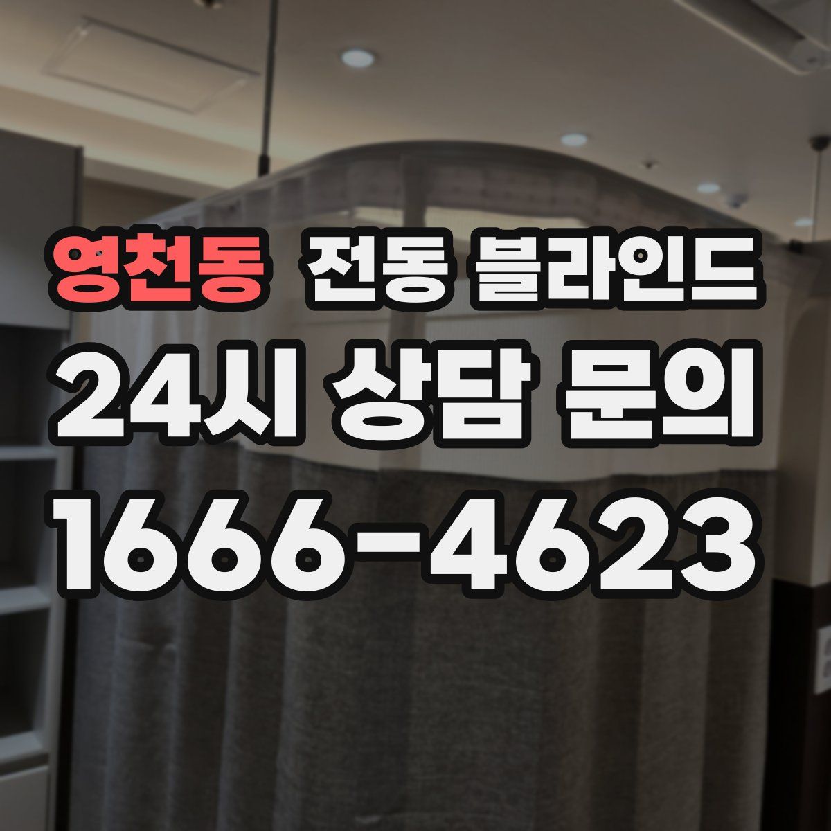 영천동 전동 블라인드