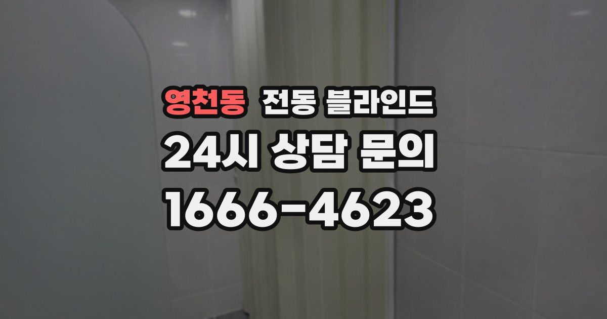 영천동 전동 블라인드