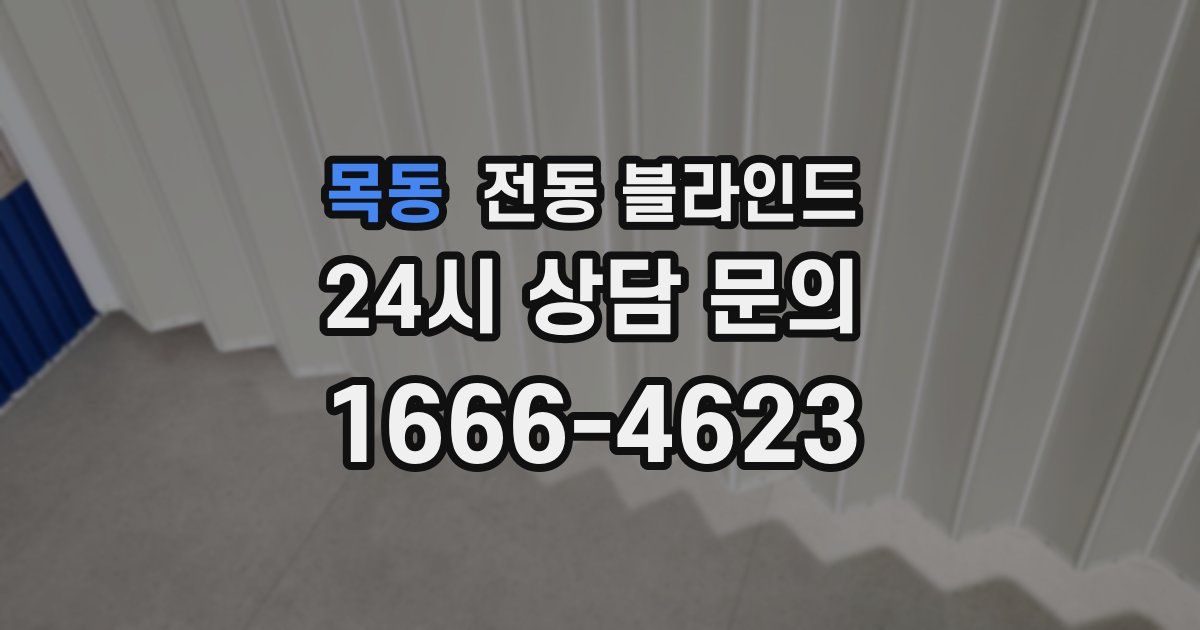 목동 전동 블라인드