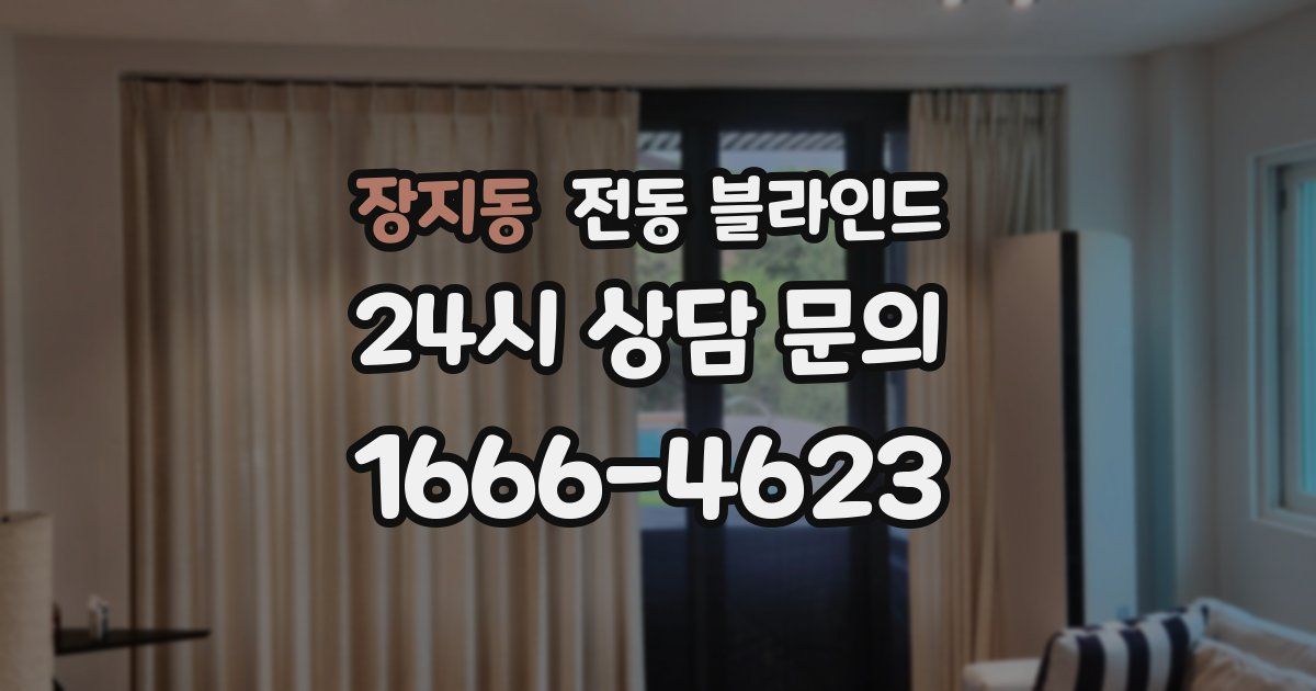 장지동 전동 블라인드
