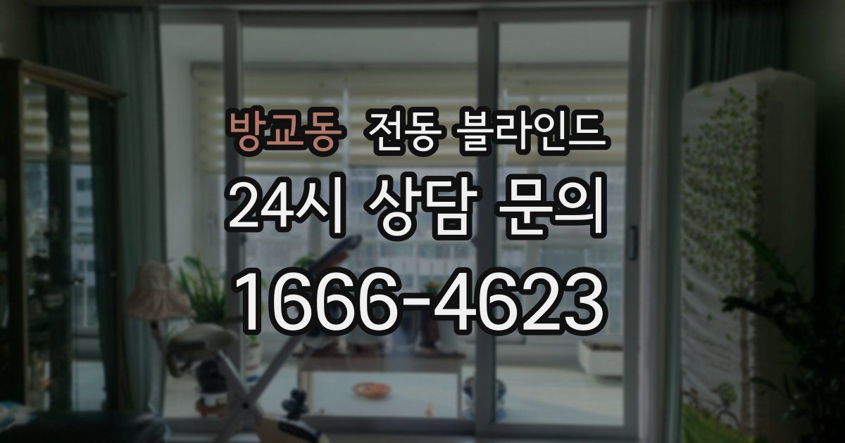 방교동 전동 블라인드