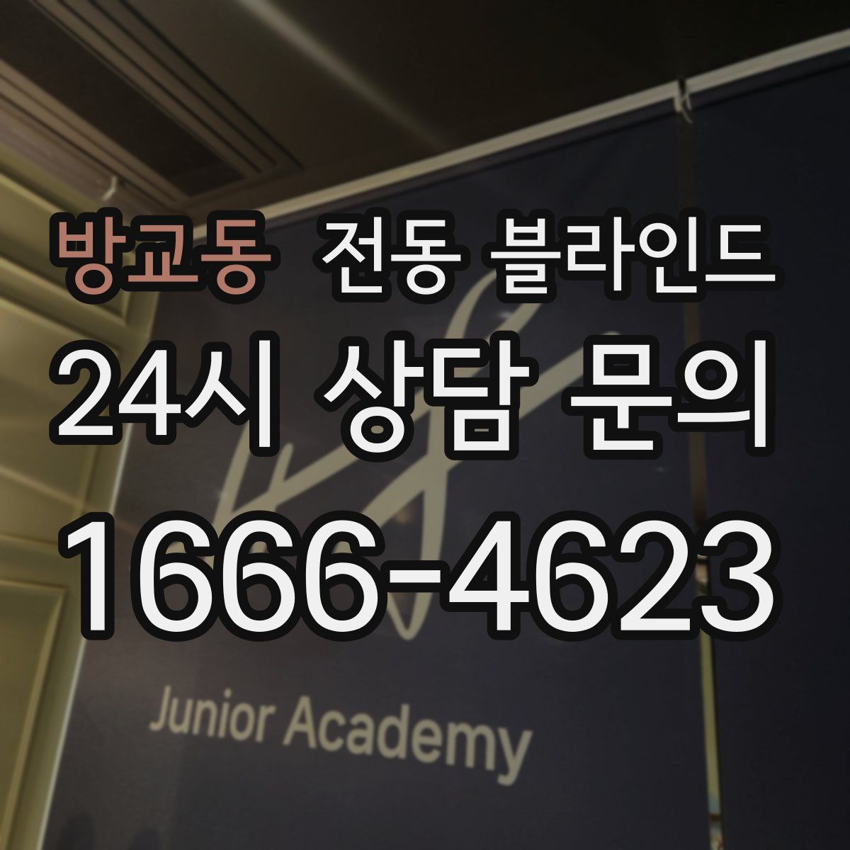 방교동 전동 블라인드
