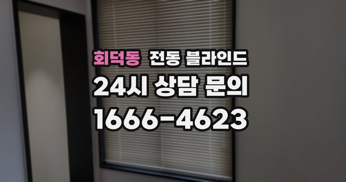 회덕동 전동 블라인드
