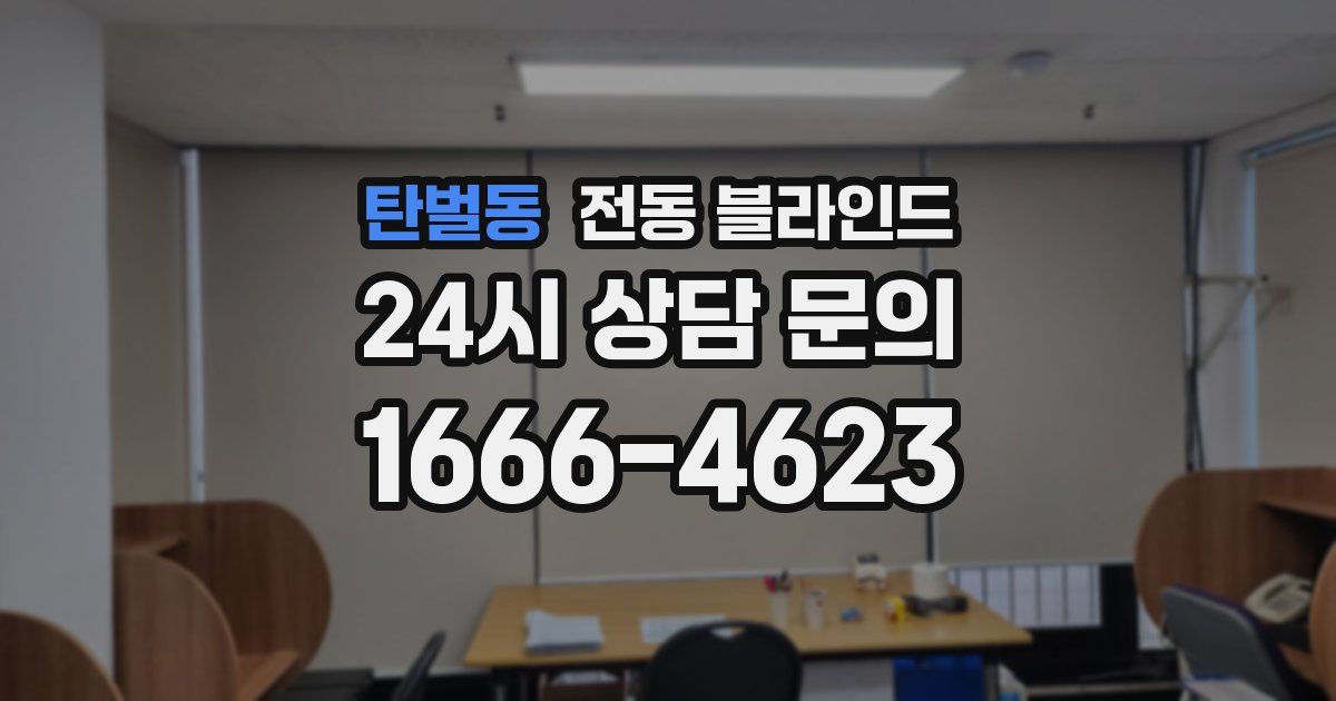 탄벌동 전동 블라인드