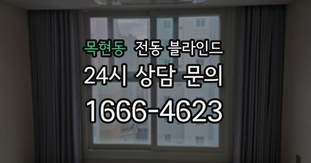 목현동 전동 블라인드