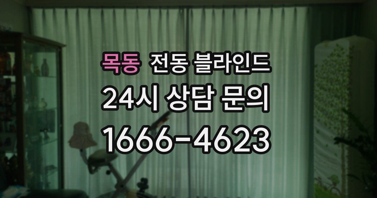 목동 전동 블라인드