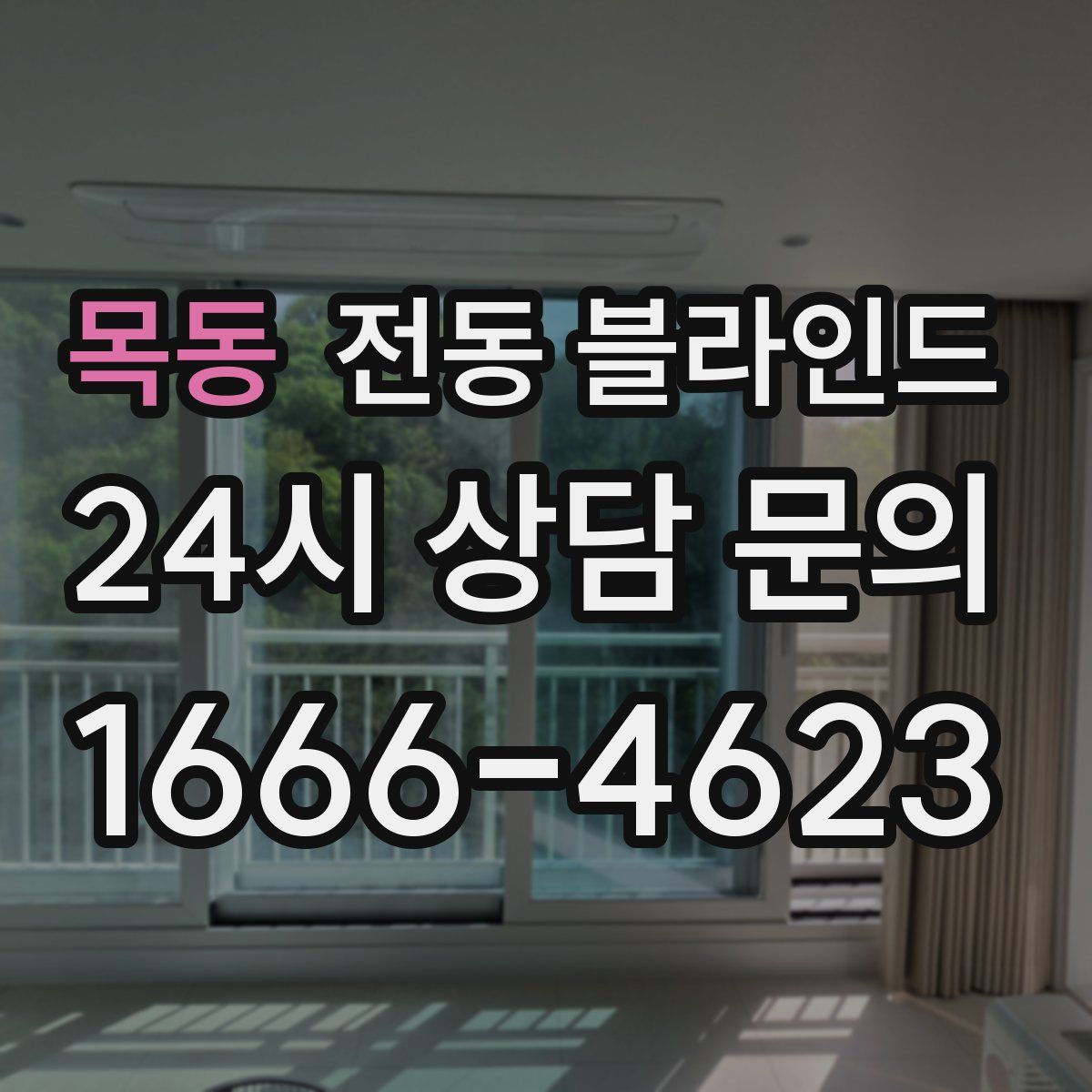 목동 전동 블라인드