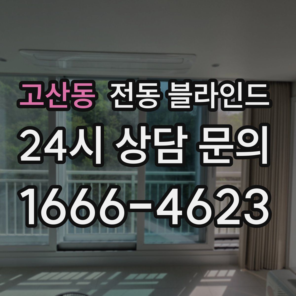 고산동 전동 블라인드