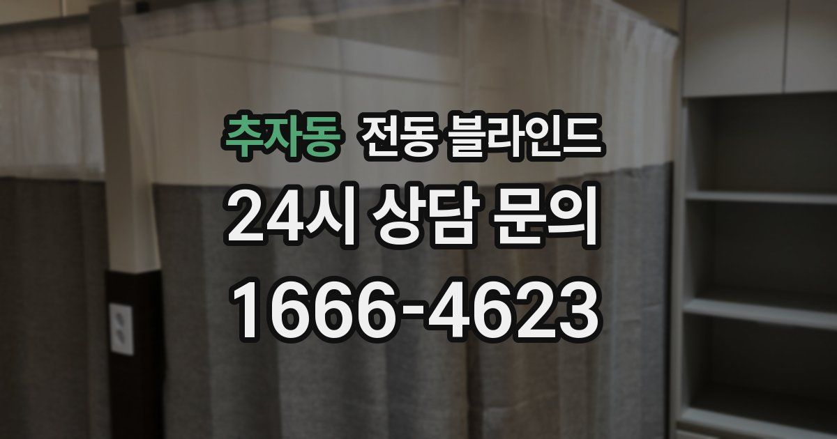추자동 전동 블라인드