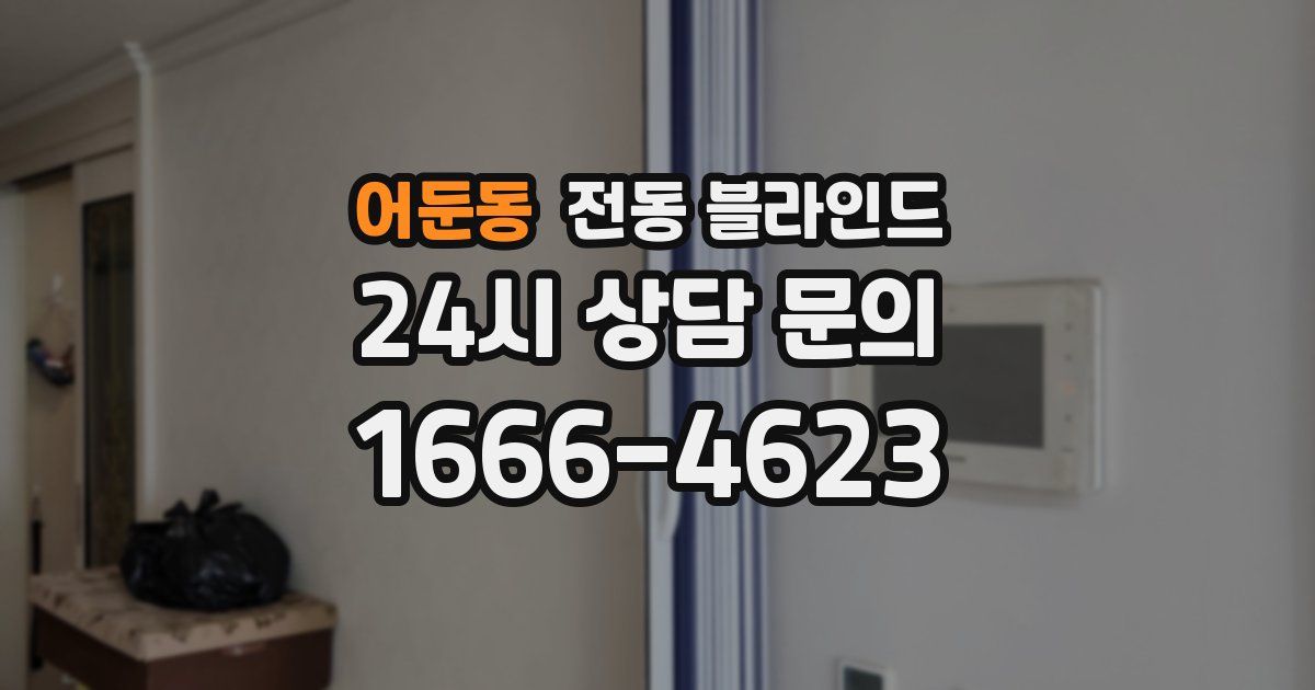 어둔동 전동 블라인드