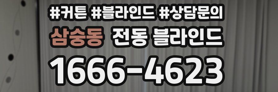 삼숭동 전동 블라인드