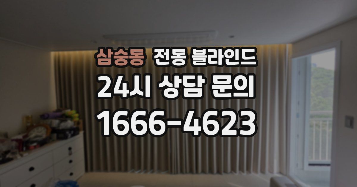 삼숭동 전동 블라인드