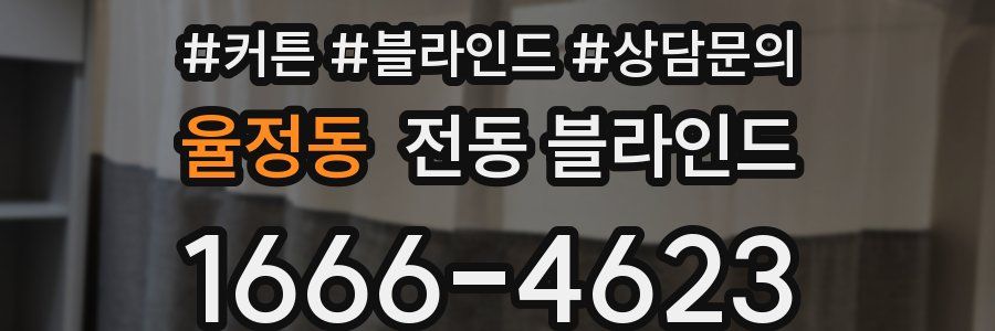 율정동 전동 블라인드