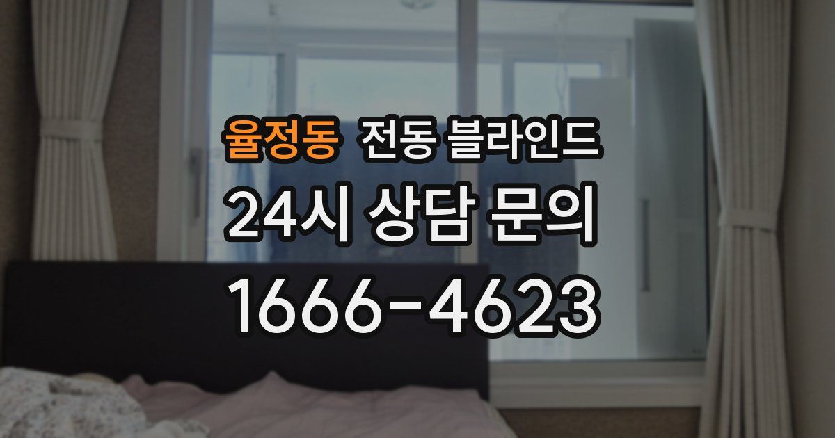 율정동 전동 블라인드