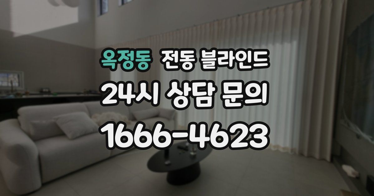 옥정동 전동 블라인드
