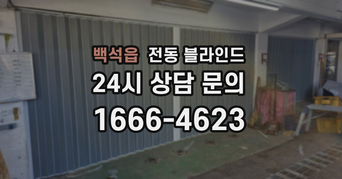 백석읍 전동 블라인드