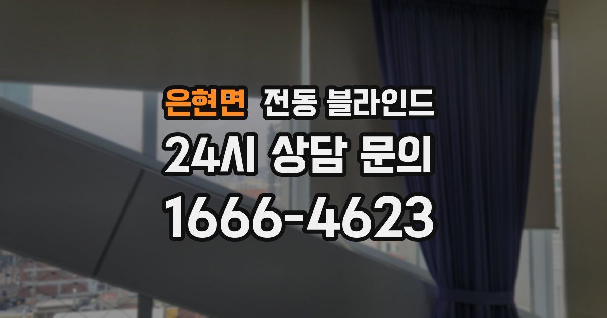 은현면 전동 블라인드
