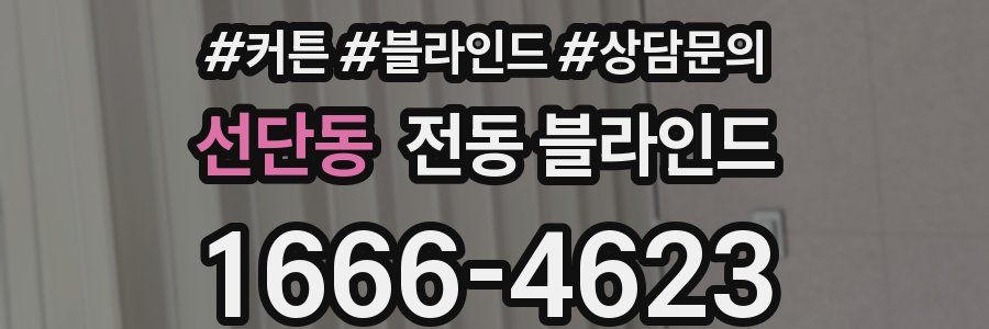 선단동 전동 블라인드
