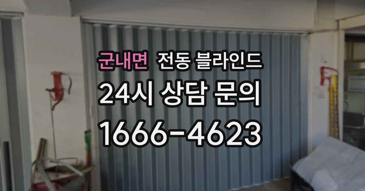 군내면 전동 블라인드