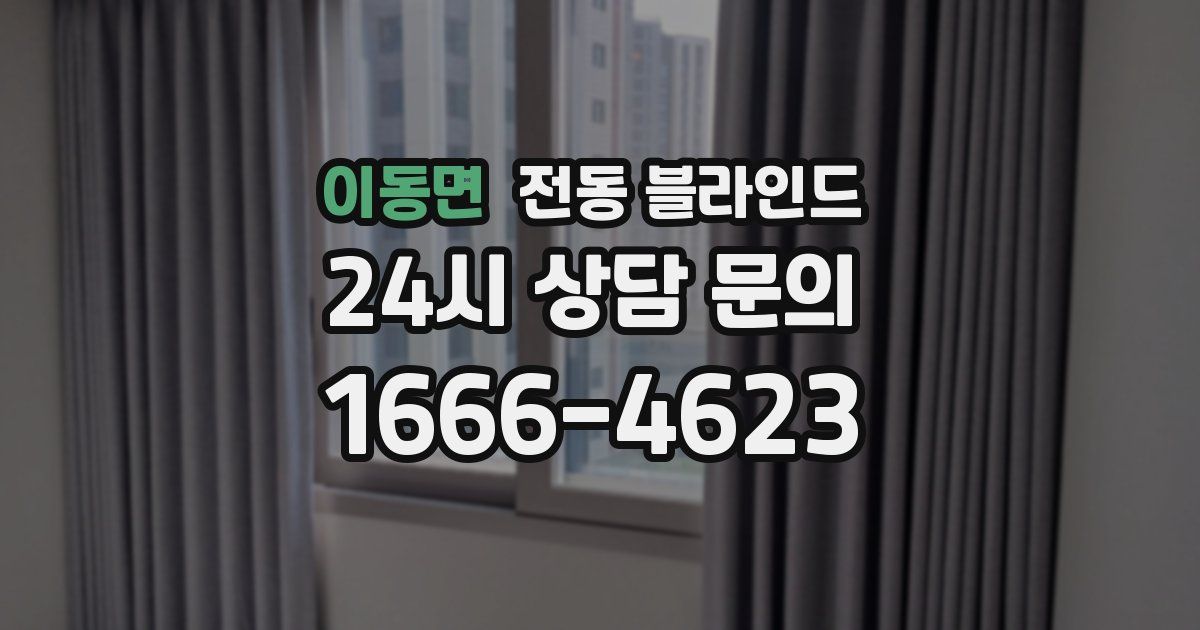 이동면 전동 블라인드