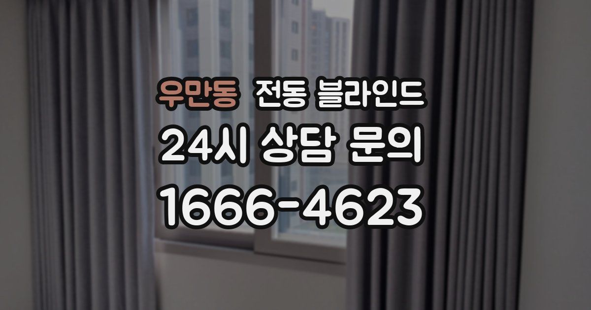 우만동 전동 블라인드