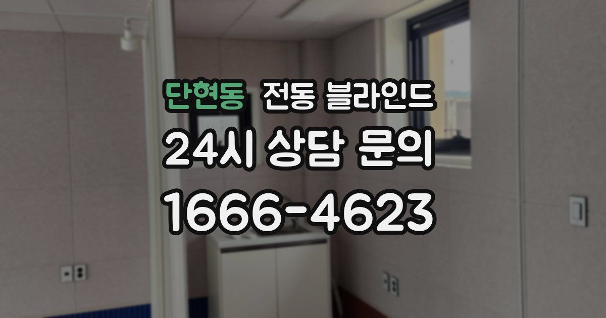 단현동 전동 블라인드