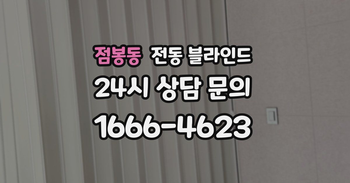 점봉동 전동 블라인드