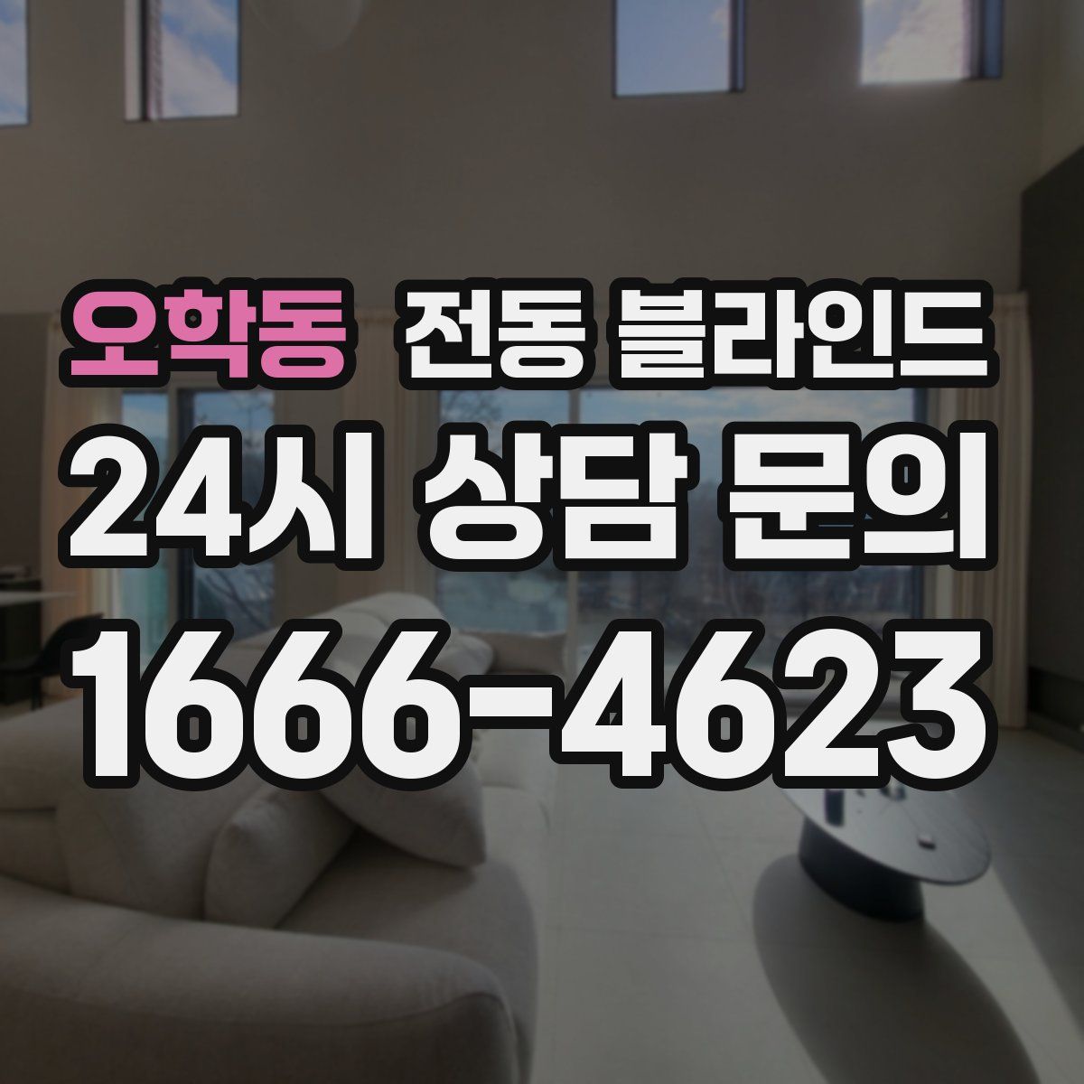 오학동 전동 블라인드