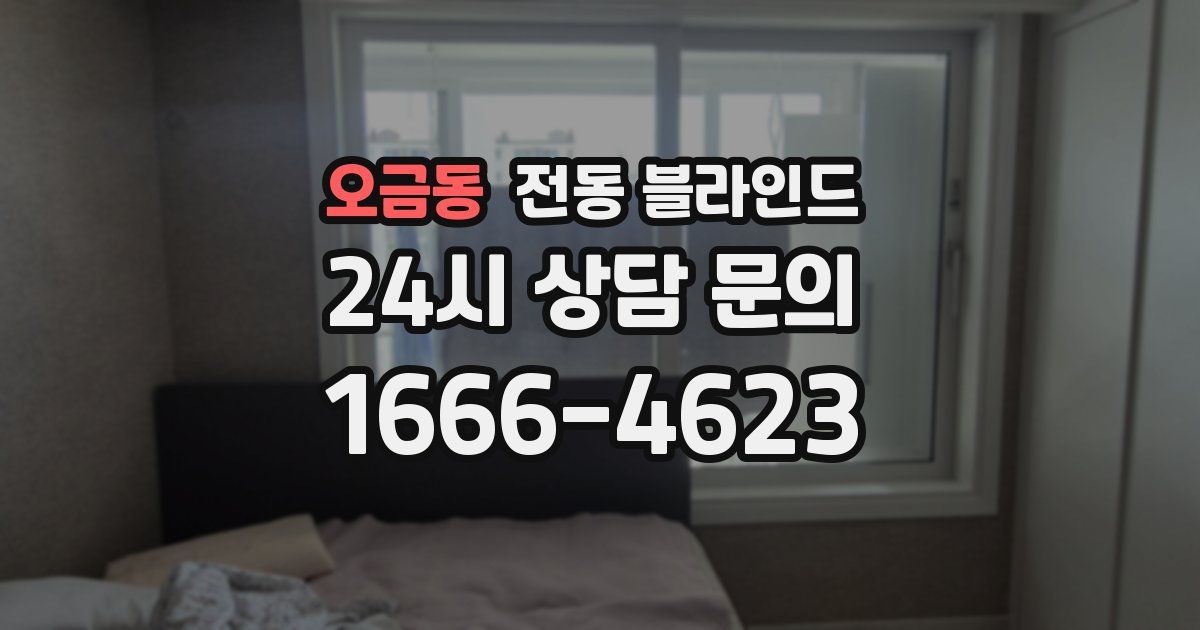 오금동 전동 블라인드