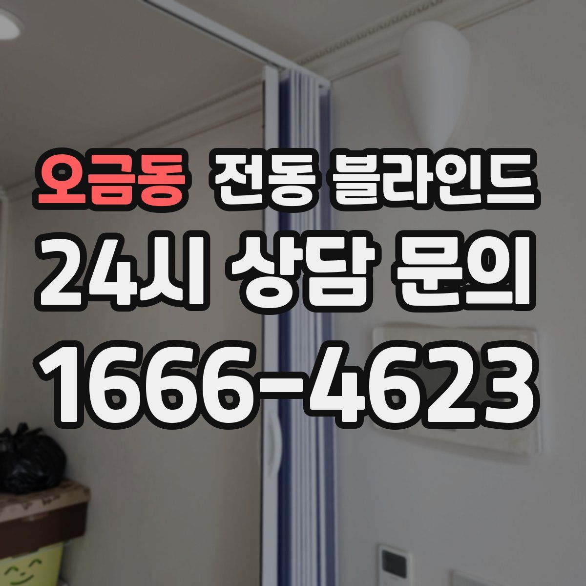 오금동 전동 블라인드
