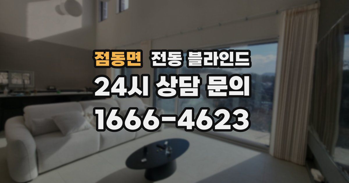 점동면 전동 블라인드