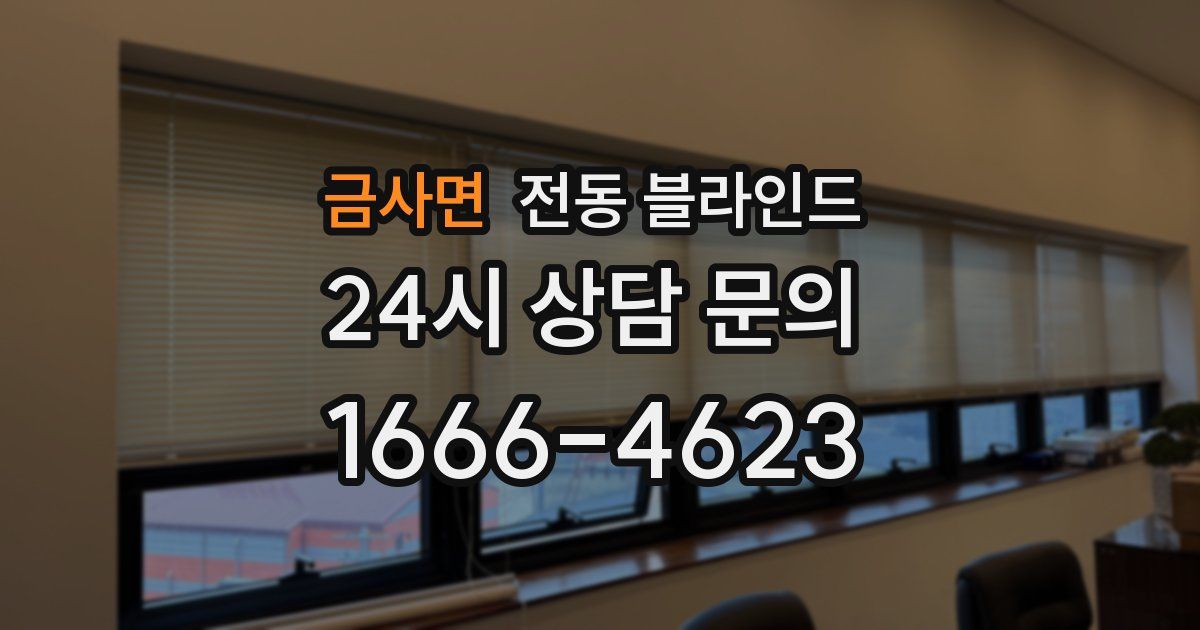 금사면 전동 블라인드