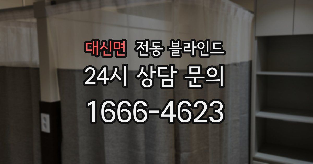 대신면 전동 블라인드