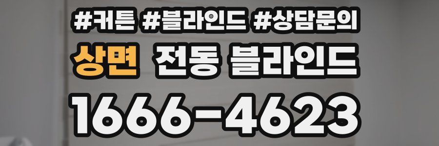 상면 전동 블라인드