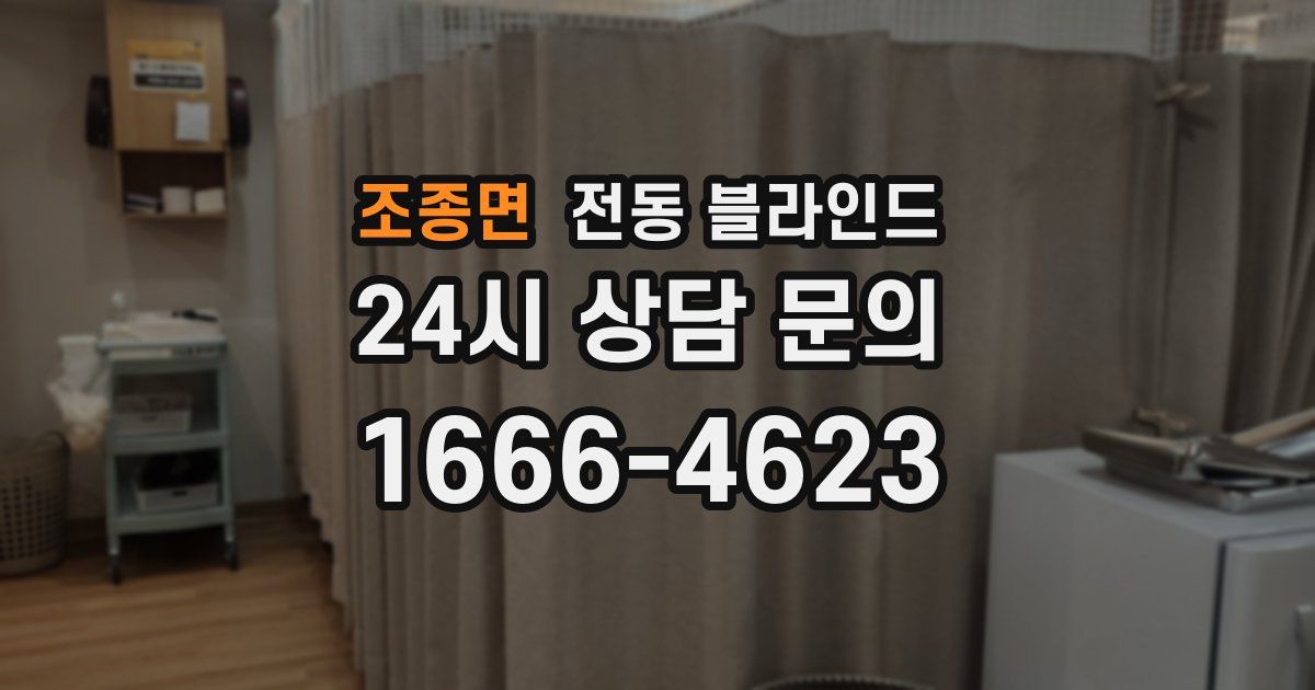 조종면 전동 블라인드
