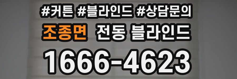조종면 전동 블라인드
