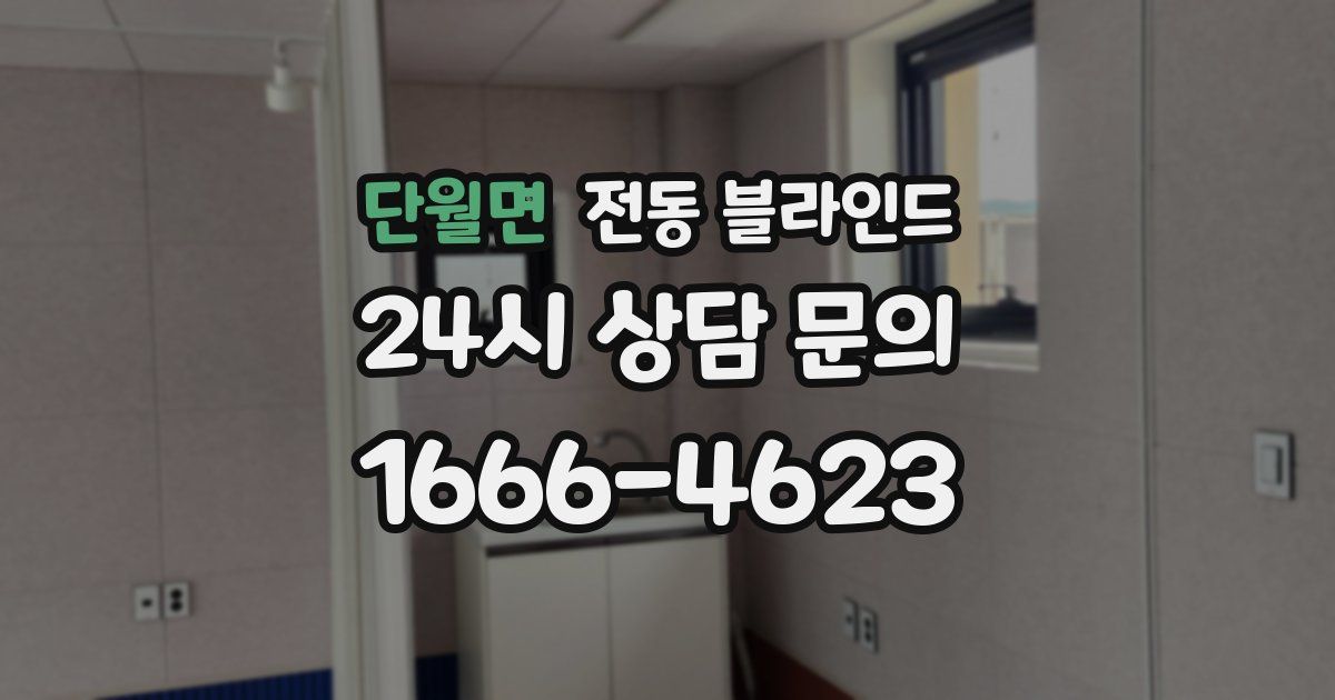 단월면 전동 블라인드