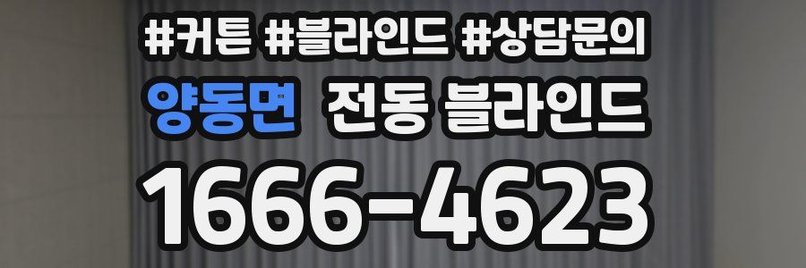 양동면 전동 블라인드