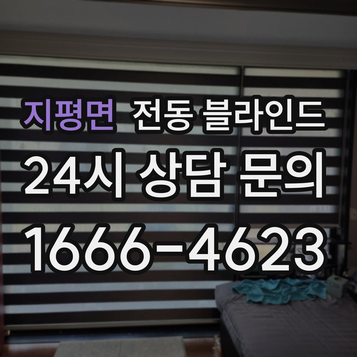 지평면 전동 블라인드