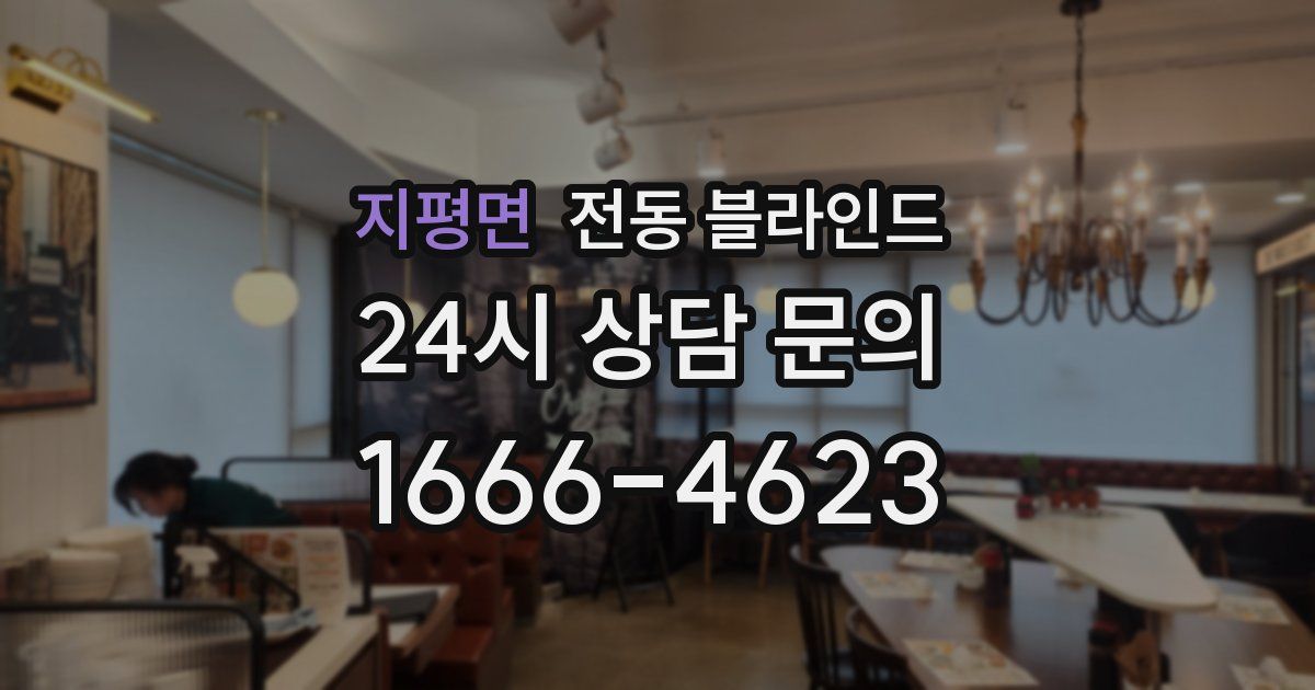 지평면 전동 블라인드