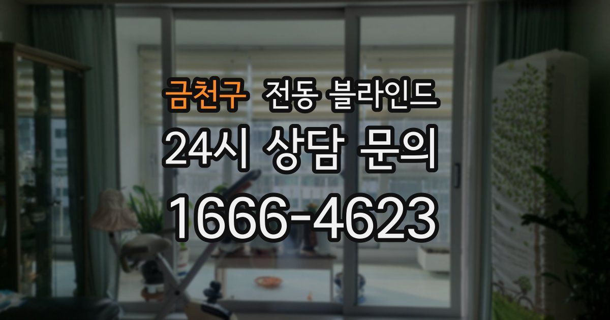 금천구 전동 블라인드