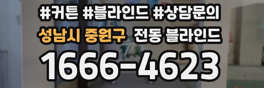 성남시 중원구 전동 블라인드