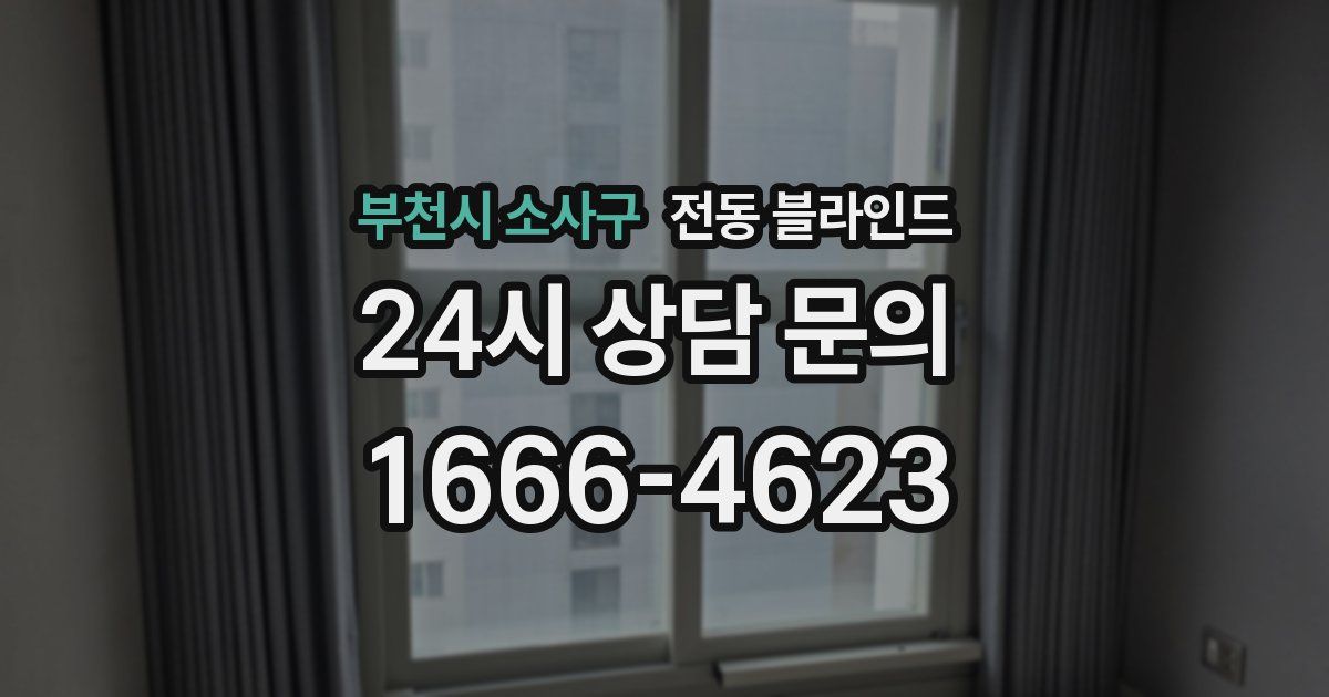 부천시 소사구 전동 블라인드