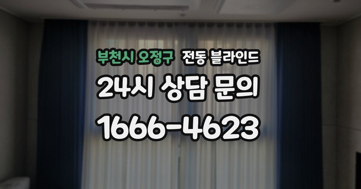 부천시 오정구 전동 블라인드
