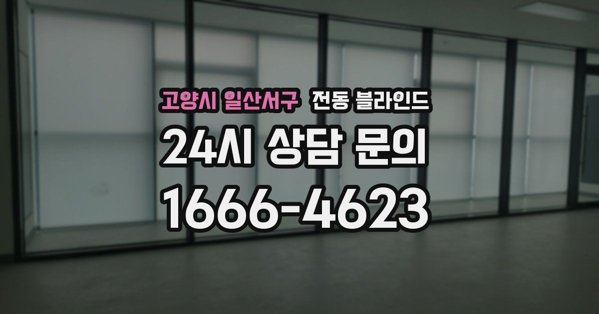 고양시 일산서구 전동 블라인드