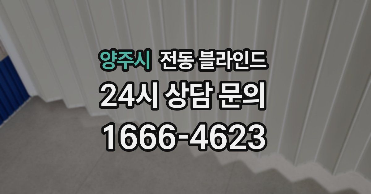 양주시 전동 블라인드
