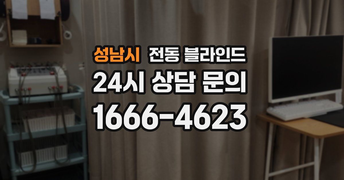 성남시 전동 블라인드