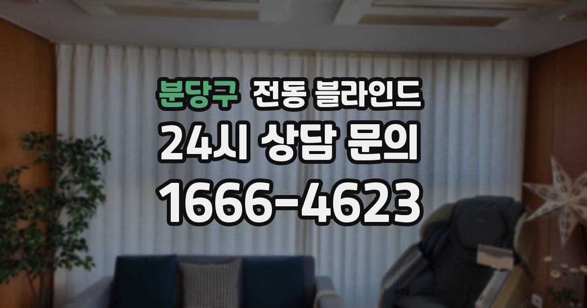 분당구 전동 블라인드