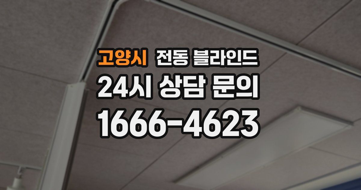 고양시 전동 블라인드